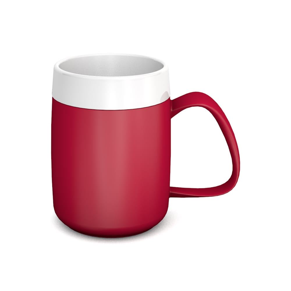 Ornamin Kubek termiczny 260 ml czerwony (model 206) / kubek termiczny, kubek do kawy z podwójnymi ściankami tworzywo sztuczne