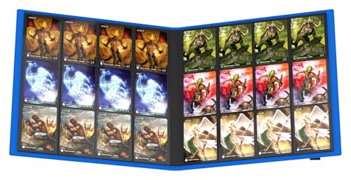 Ultimate Guard Flexxfolio | 12 Side-Loading Pocket for Trading Card Storage up to 480 Cards Binder, Sturdy Card Collection Designed for Double-Sleeved Cards, Blue Quadrow Card Album Folder for TCG - image 6