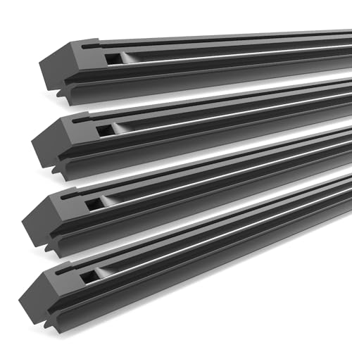 Image of Wiper Blade Refill, 22 inch + 21 inch Wiper Refill Fit for Honda Pilot 2010-2015 Original Equipment Replacement Windshield Wiper Refills 4 Pcs