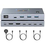AOOCOO Dual Monitor USB-C KVM