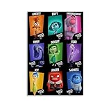 Loopo Inside Out 2 Movie Posters for Room Aesthetic Canvas Wall Art Decor 12x18inch(30x45cm), Unframe-style-3