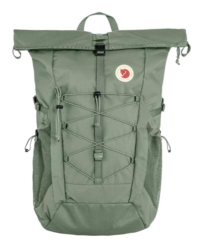 Fjällräven Abisko Hike Foldsack Backpack - Lightweight Fabric, Roll-Top Storage, Trail Ready - Hiking, Trekking, Patina  - Detailed View