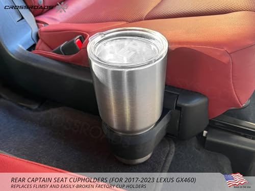 Portavasos Trasero para Lexus GX460 2017-2023 Negro miniatura 3
