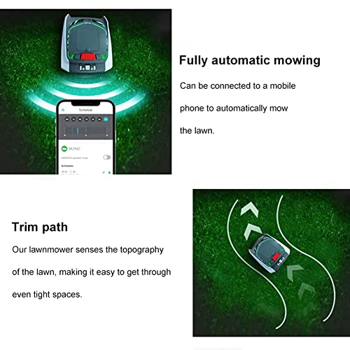 Robot Lawnmower for Lawns up to 1500m2 with 25% Slope, Ultra Quiet, Intelligent Satellite Navigation Lawn Mower Robot for Large Lawns that Mows by Itself Diy - Image 4