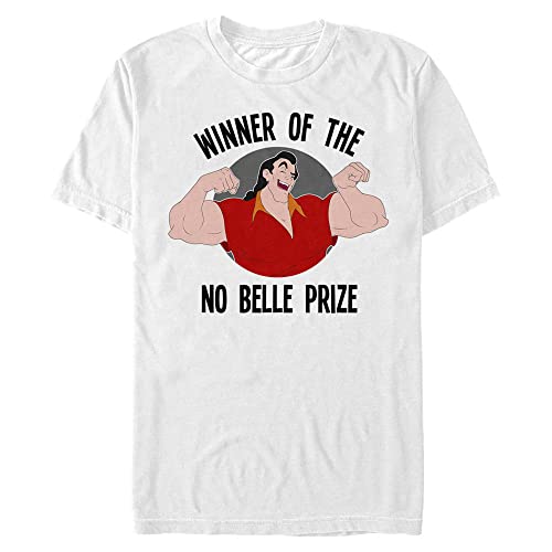 T-shirt Disney Prix No Belle blanc en coton pour homme fort taille 4XL