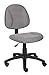 Boss Office Products Perfect Posture Delux Fabric Task Chair without Arms in Grey
