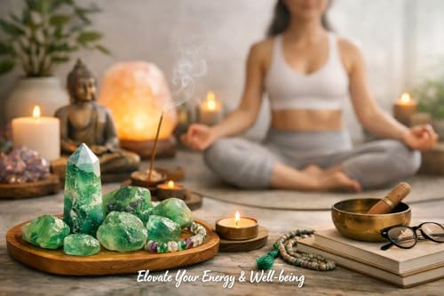 Image of Natural Green Fluorite Rough Stone 100g - Raw Healing Crystal for Energy & Mental Clarity