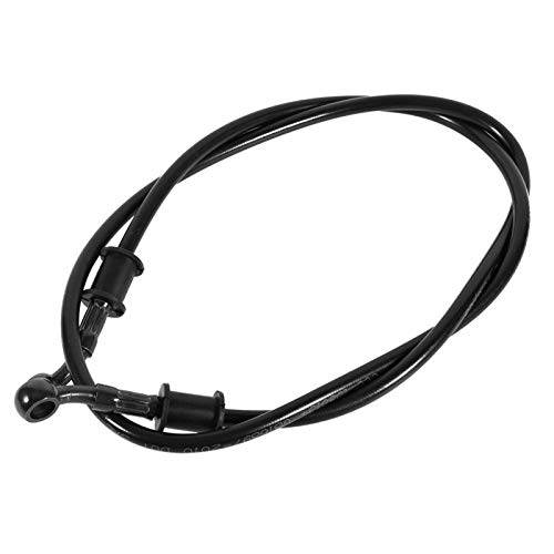 Tubo Freno, Akozon tubo treccia moto Manguera de desagüe de aceite manguera de freno moto para embrague de freno de acero trenzado de acero (900 mm-negro)