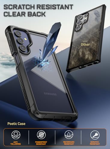 Coque Samsung A15 5G intégrale premium noire transparente haute résistance Poetic - 4