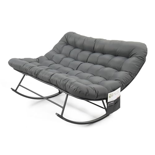 VINGLI Double Rocking Papasan Chair 700 lb Capacity