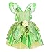 ToLaFio Tinkerbell Costumes Princess Costume for Girls Birthday Role Play Dress Up Ball Gown Halloween Fancy Party Dress with Wings