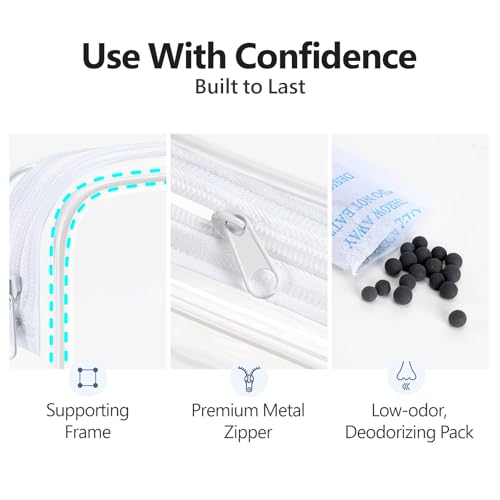 PACKISM White 3 Pack Clear Bags