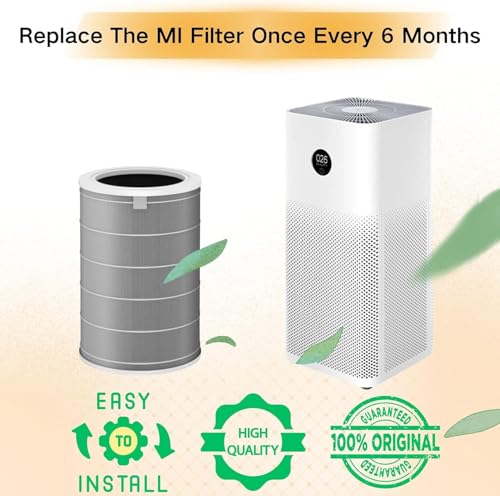 Image of SEIBEN HEPA + Acitivated Carbon Filter for Xiaomi Mi Air Purifier, Compatible with Xiaomi Mi Air Purifier 1, 2, 2C, 2S, 2H, 3, 3C, 3H Activated Carbon Formaldehyde Removal with RFID chip