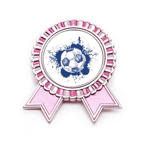 Broche encre bleue Winner en métal taille M insigne de veste pour costume