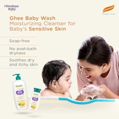 Image of Himalaya Head To Toe Baby Wash With Pure Cow Ghee 700Ml|Ph5.5|Aloe Vera|Soap Free |Safe For Newborn|For Baby's Sensitive Skin From Day 1|No Parabens|No Phthalates|No Sulphates|Dermatologically Tested
