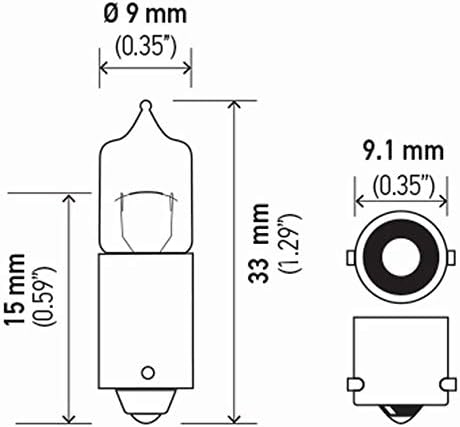 Hella H10W Bulb H10W 12V 10W Ba9S T3 image 5