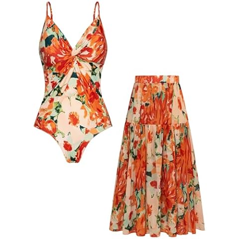 GRACE KARIN Women's High Waist V Neck Bikini Set Cover
