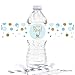 Andaz Press Light Blue Gold Glitter Boy Baby Shower Party Collection, Water Bottle Label Stickers, 20-Pack