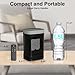 Small Portable Space Heater for Indoor Use - with 70°Rotating Feature, JIBUFI 1500W PTC Electric Heater, Rapid and Safe Heating, Remote Control, 1-12 Hr Timer for Bedroom, Office