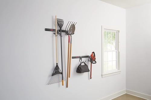 Miniatura 12 de Rubbermaid - Kit FastTrack de almacenamiento para colgar herramientas, organización de garaje, soporte de pared para herramientas de jardín y césped