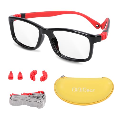 Image of BiBiBear Bluelight Kids Glasses Unbreakable Glasses | TR90 Frame for New Year Gifts, 360 Flexible, Lightweight & Safe Eyeglasses for Kids Age 2-15