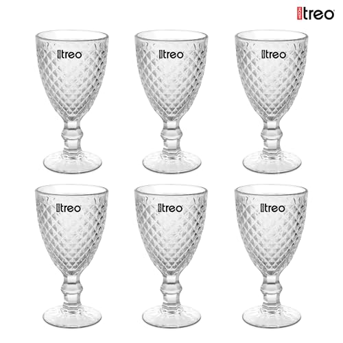 Image of Treo by Milton Astoria Goblet 300 ml I Tall Dessert Bowls with Wide Mouth for Easy scooping Ideal for Serving Sundaes ice Cream or Layered Desserts I for cafes, Parties, or Treats at Home I Set of 6