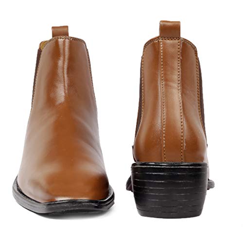 Image of BXXY Men's Height Increasing Elevator Faux Leather Office Wear Chelsea Boot