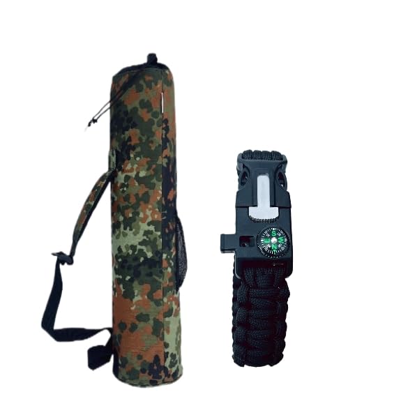 GREOENEL Amor Pcp Carbon Fiber Tank, Paintball Air Tank & Cylinder Carrier Bag Pouch Backpack 3L with Privacy Protection Travel Bag Tags (3L Bag+Survival Bracelet)