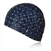 HLCappello di Nuoto Nuziale Maschio del Cappuccio Lungo del Cappuccio di Nuoto di Grande Elasticità di Nuoto dell’Acqua cap, Black,Black