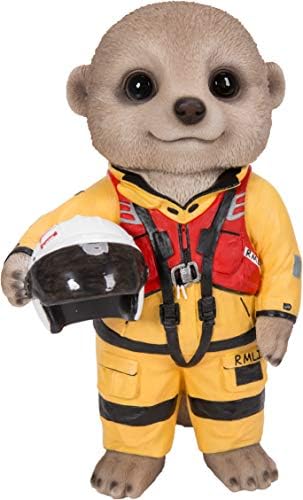 Vivid Arts Baby Meerkat RMLI Coastguard Home or Garden Decoration (XMK-2345-D)