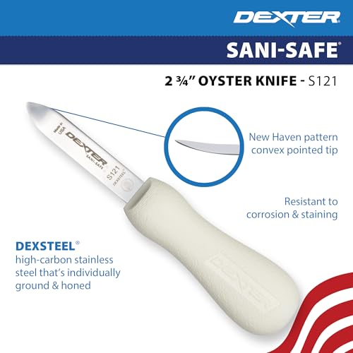 Dexter-Russell New Haven Style Oyster Knife | Sani-Safe | S121 | High-Carbon Stainless Steel view 4