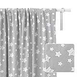 Nursery Curtains Kids Star Blackout Curtains 1 Panel for Bedroom Living Room, Thermal Insulated...