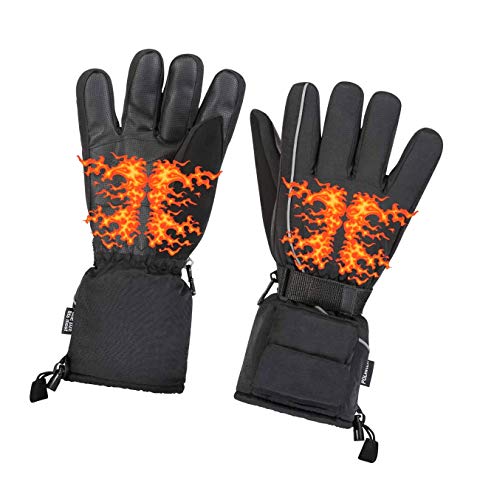 Heated Warm Gloves Men & Women - One Adult Size Thermal Electric Battery Operated Heating Warming Gloves Perfect as Insulated Hand Warmer Winter Activities Outdoor Sports Ski Hunting Snow Shoveling