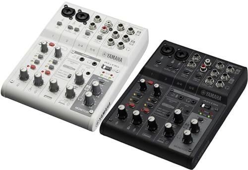 Image of Yamaha AG06MK2 Black 6-Channel Live Streaming Loopback Mixer /USB Interface with Steinberg Software Suite