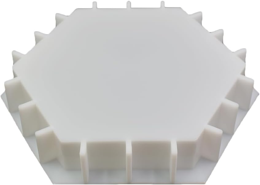Deep Hexagon Shape Epoxy Mold DIY Flower Preservation Resin Casting Silicone Mold for Art Craft Making, Extra Large 11.5" x 13.2" x 2.1"