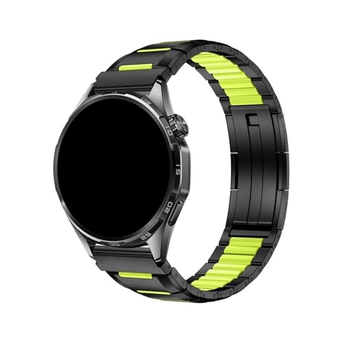 Bracelet 22mm Huawei Watch 5 GT6 GT5 Pro du bureau au sport en acier et caoutchouc