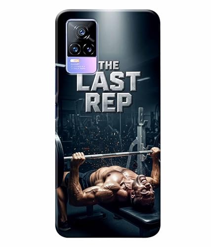 Image of Last Rep Gym Motivation Quotes Printed Hard Back Case Cover & Compatible for Vivo Y73 / Vivo V21E (Multicolor) - D1808