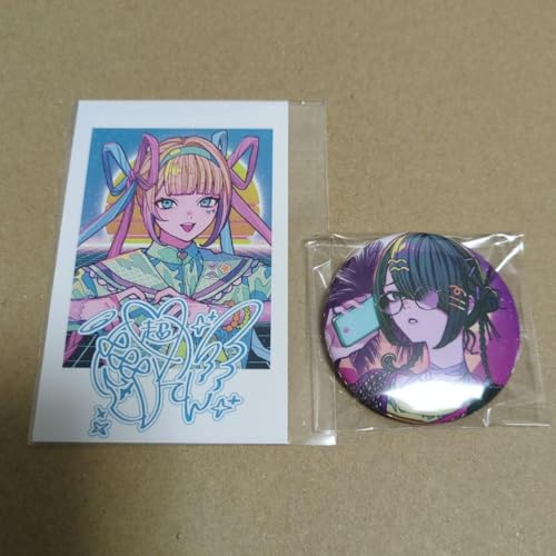 あめちゃん　超てんちゃん　抱き枕カバー　特典　ポストカード　缶バッジ　3点セット あめちゃん 超てんちゃん 抱き枕カバー 二ーディガールオーバー