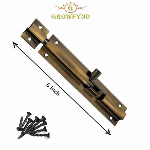 Image of Premium SS Tower Bolt 6 Inch, Tower Bolt for Main Door and Bathroom, Kundi Door Latch for Bedroom, Chitakni, Tower Bolt for Home,Offices Doors,Windows (Pack of 1)