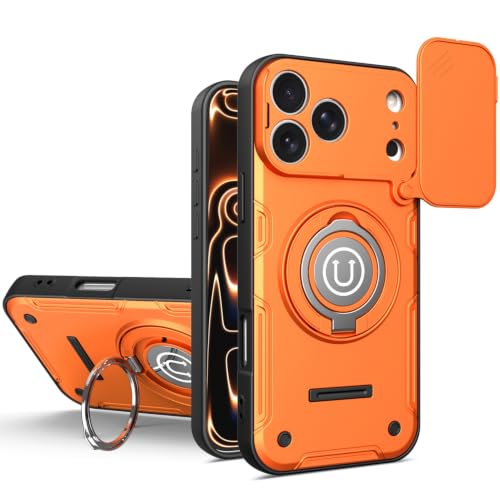 Coque antichoc iPhone 17 Pro avec protège-objectif coulissant et béquille