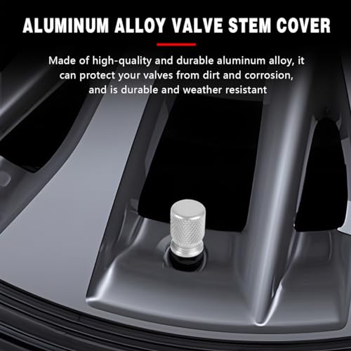 image for Mandark 8PCS Car Tire Valve Stem Caps, Premium Aluminum Vehicle Air St