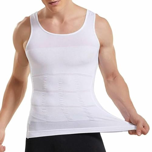 Compression Tank Tops Men Shapewear Tummy Control Sleeveless Shirt Slimming Body Shaper Gynecomastia Back Support