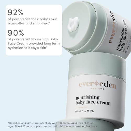 Evereden Baby Hydration Trio | Baby Face Cream, Moisturizing Lotion and Lip Balm | Clean, Non-Toxic, Fragrance-Free & Non-Greasy Moisture for Newborns and Toddlers