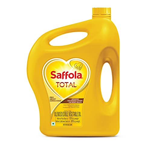 Image of Kohinoor Super Value Authentic Basmati Rice, 5 Kg Pack and Saffola Total Edible Oil 5 Ltr