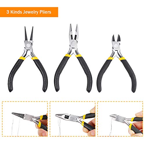 PP OPOUNT 1116 PCS Jewelry Making Supplies with Jewelry Making Tools, Jewelry Wire, Earring Charms, Jewelry Findings, Helping Hands for Jewelry Making and Repairing