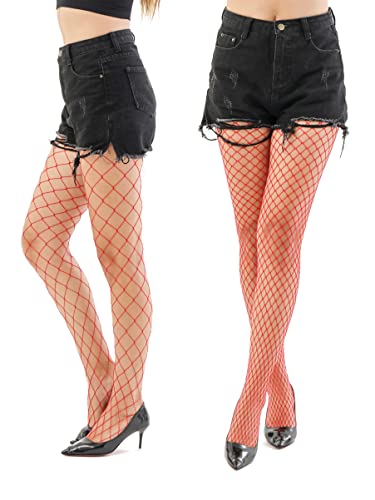 Image of EVERSWE High Waist Fishnet Tights, Thigh High Suspender Stockings