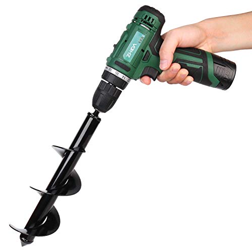 Senfhome Auger Drill, Non-Slip Garden Auger bit 3