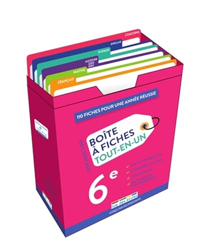 Boîte à fiches - Tout-en-un - 6e: 110 fiches pour réussir sa sixième !