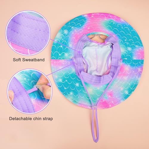 Chapéu de sol infantil para meninas chapéu balde unicórnio proteção UV chapéu de verão para crianças