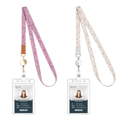 Cute Lanyard id Holder Durable Retractable lanyards for id Badges,Waterproof ID Badge Holder for Cruise Ships Key Cards